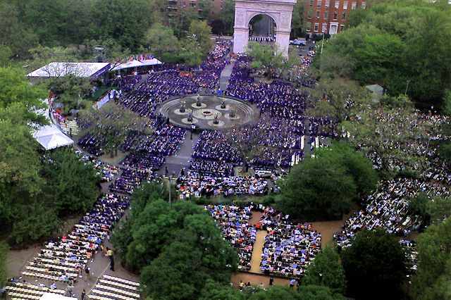 "First Washington Square, then THE WORLD!"
